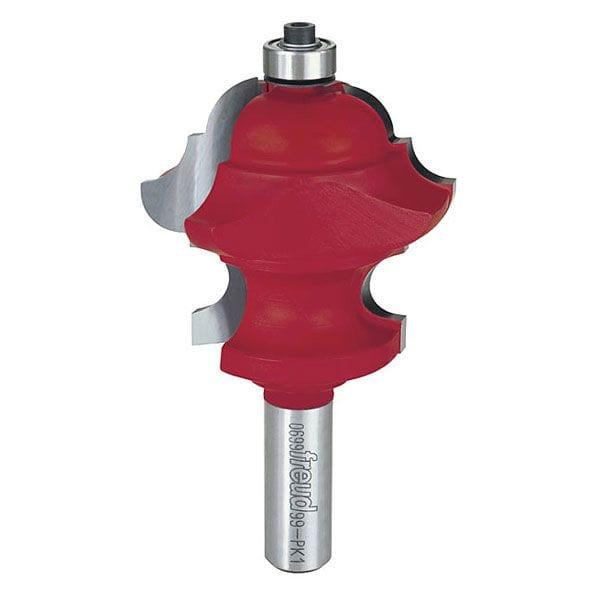 Multi-Profile Molding Router Bit - 1/2" SH - Diameter:2-5/32" - Cutting Length:1-59/64" - Large Radius:25/64"